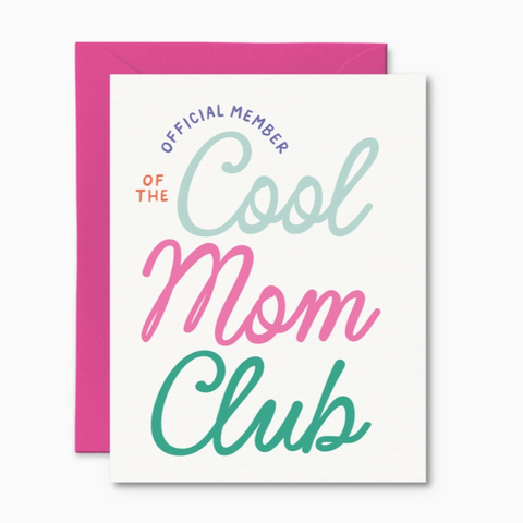 Cool Mom Club Card | Funny Pregnancy Card