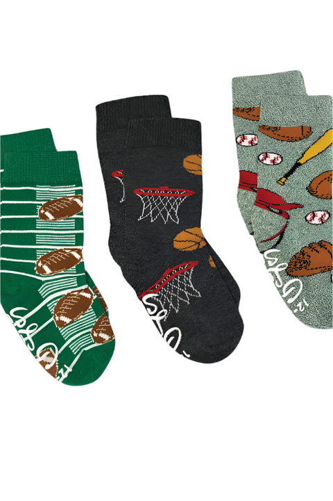 Good Luck Sock - Kids Socks (Ages 0-12 Months) | Baseball, Basketball, And Football