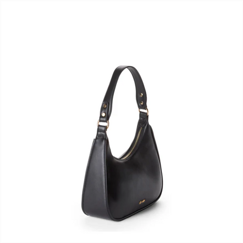 Charlie Vegan Shoulder Bag | Black