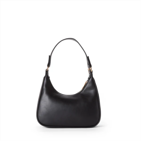 Charlie Vegan Shoulder Bag | Black