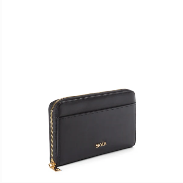 SKYLA - NOA VEGAN WALLET | BLACK