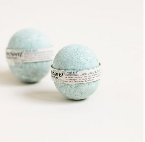 Snow Mint Bath Bomb | Icicle + Peppermint + Spearmint