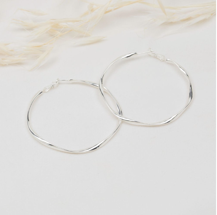 GLEE JEWELRY - OUT ON THE TOWN HOOPS | SILVER