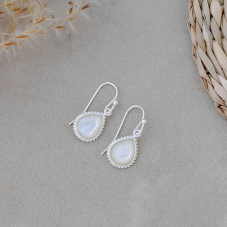 Paris Earrings, Mother Of Pearl | Gold, Silver