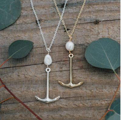 Tide Necklace | White Pearl