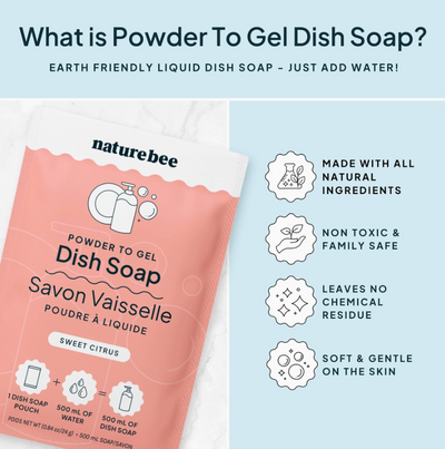 Nature Bee - Powder To Gel  Dish Soap | Sweet Citrus