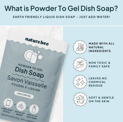 Powder To Gel Dish Soap | Unscented