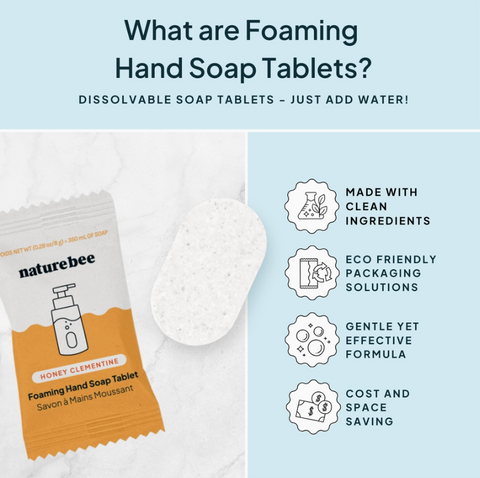 Concentrated Foaming Hand Soap Tablet | Honey Clementine