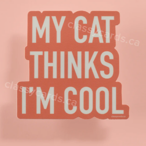 Sticker | Cat Thinks Cool