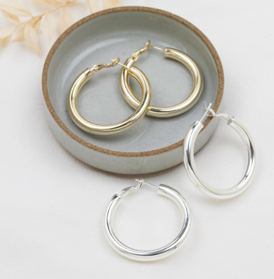 Abundant Hoops | Gold or Silver