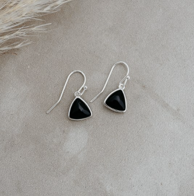 Elsie Earrings | Black Onyx