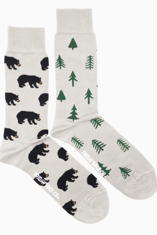 Friday Socks - Men'S Mismatched Socks | Bear and Trees