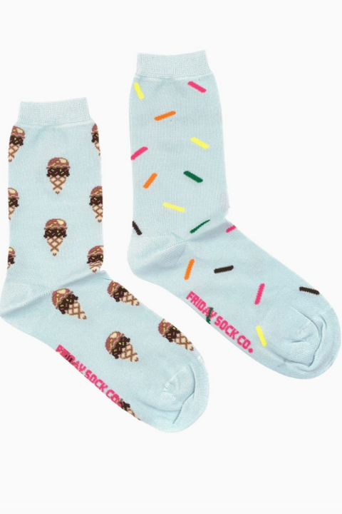 Women's Mismatched Socks | Ice Cream & Sprinkles