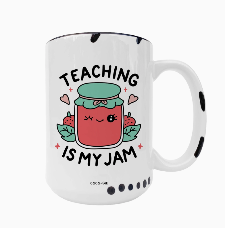 Teaching Is My Jam Mug - White or Pink