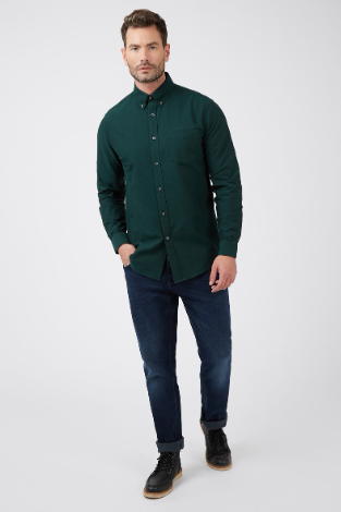 Men'S Minimum - Jay 3.0 Ls Shirt In Racing Green