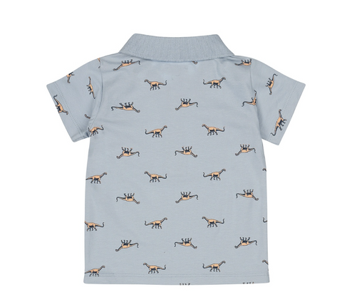 Polo Shirt | Light Blue Dino