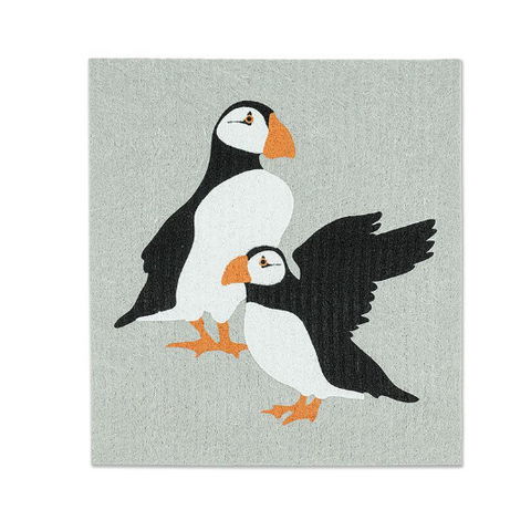 Puffins | Swedish Dishcloth 2 Pack