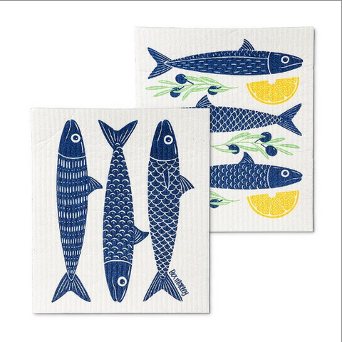 Fish & Lemons | Swedish Dishcloth 2 Pack