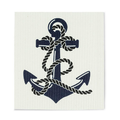 Anchor & Ship Wheel | Swedish Dishcloth 2 Pack