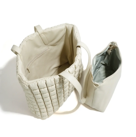 The 'REVERSIBLE GEM' Tote #7077 | Vanilla