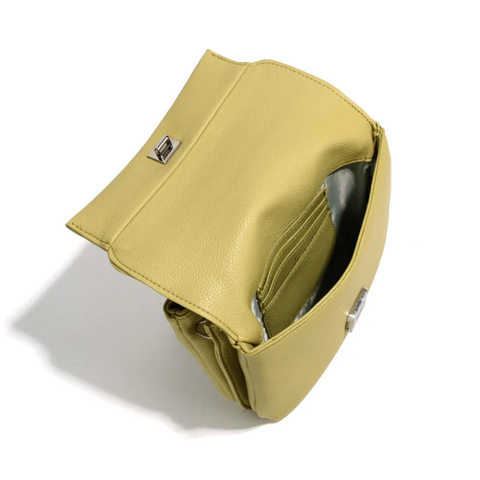 Press 'WYNN' Crossbody #7032 | Pear Green