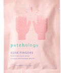 Patchology Rose Fingers Renewing Hand Mask packaging on a website page.