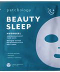 Patchology Beauty Sleep hydrogel mask packaging on a website page