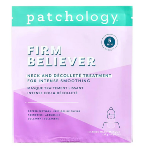 Product page for 'Firm Believer' from patchology on a website.