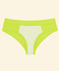Green underwear on a beige background