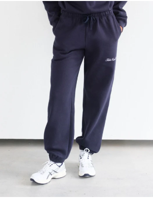 Take Care Oversized Jogger | Navy With White
