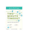 Patchology Two Minute Timeout skincare kit packaging on a white background