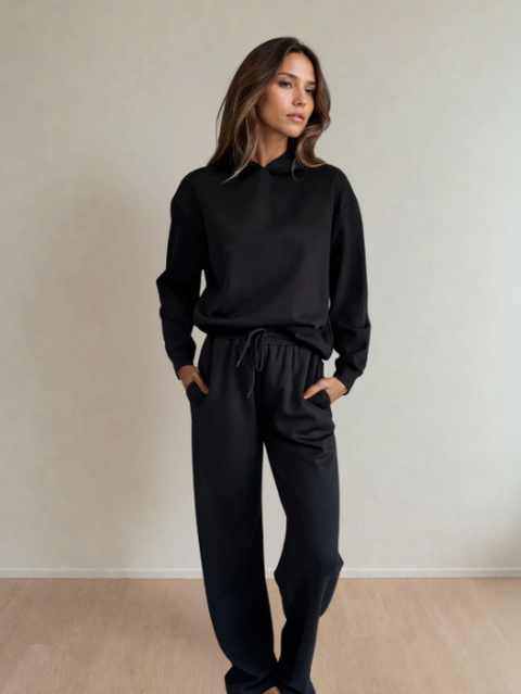 Adora Luxe Flow Leg Pant | Black