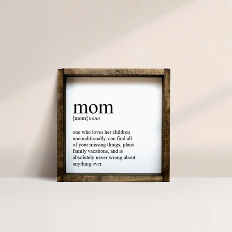 Framed Print | Mom Definition