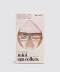 Kit & Seh mini spa rollers packaging on a light gray background