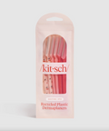 Packaged dermaplaners with 'kitsch' branding on a light gray background