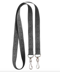 Gray lanyard with pattern on a white background