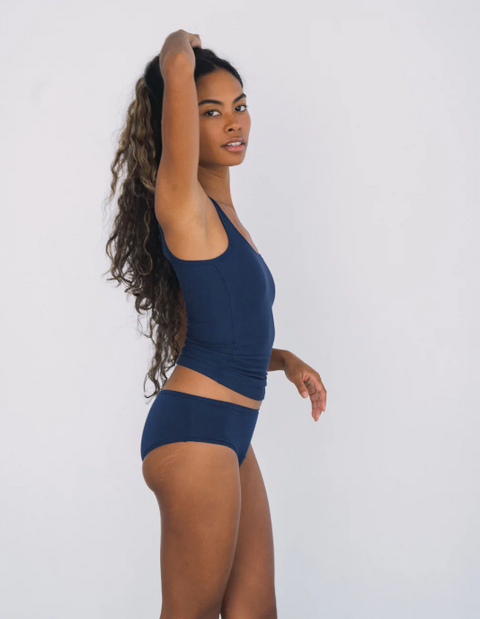 Sporty Classic Tank | Navy