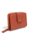Red wallet with 'Co Lab' branding on a white background