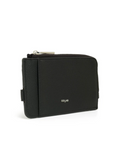 Black wallet with 'Colab' branding on a white background
