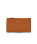 Brown wallet with 'Colar' branding on a white background