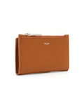 Brown wallet with 'Coler' branding on a white background