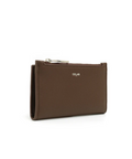 Brown leather wallet on a white background with 'Gucci' branding.