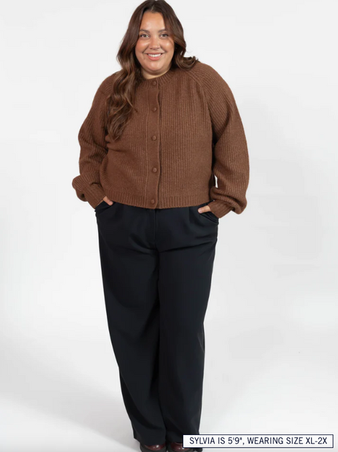 Esther Short Cardigan | Chestnut