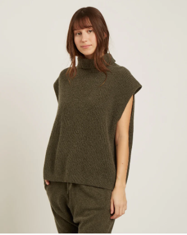 Moselle Wool and Cashmere Vest | Melange Army