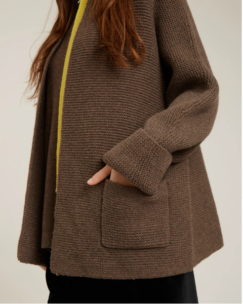 Isala Coat | Dark Taupe