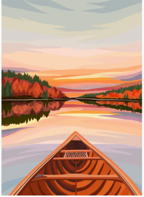 Canoeing At Dawn Puzzle
