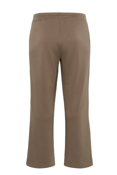 Brown pants displayed on a white background