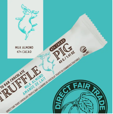 47% Cacao Milk Chocolate Bar | Crunchy Salted Almond