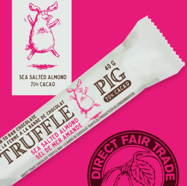 70% Cacao Dark Chocolate Bar | Sea Salt Almond