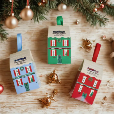 Christmas Little House Ornaments Gummy Candy | Set of 3